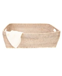 Artifacts Trading Company Artifacts Rattan Rectangular Oblong Storage Basket