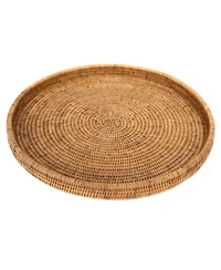 Artifacts Trading Company Rattan Round Tray Collection