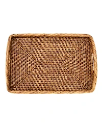 Artifacts Rattan 14" Rectangular Tray