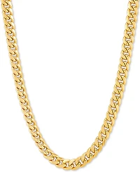Italian Gold Miami Cuban Link 18" Chain Necklace (6mm) in 10k Gold