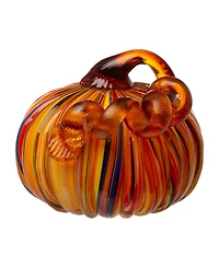 Glitzhome Set-2 Settriped Glasetset Sethort Pumpkin