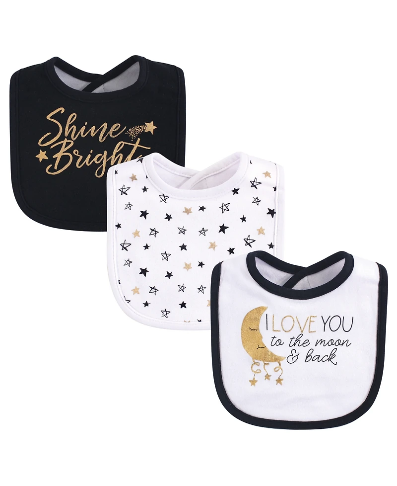 Yoga Sprout Cotton Drooler Bibs, 3-Pack