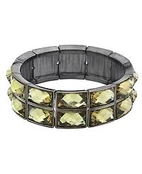 2028 Hematite-Tone Stretch Bracelet