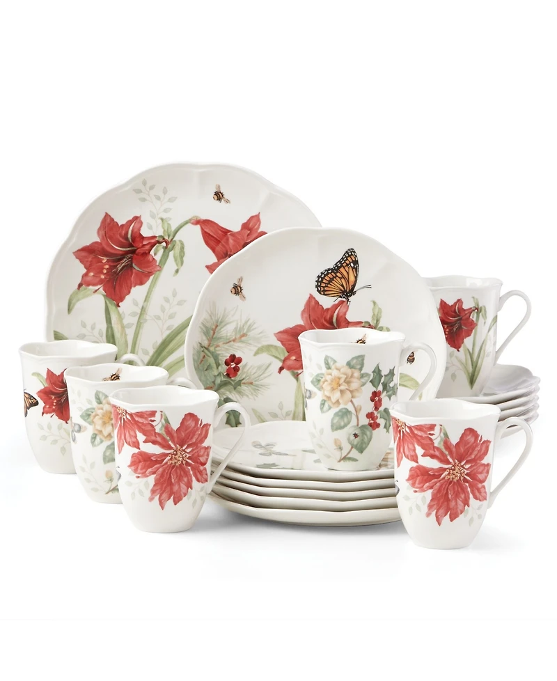 Lenox Butterfly Meadow Holiday 18 Pc. Dinnerware Set, Service for 6