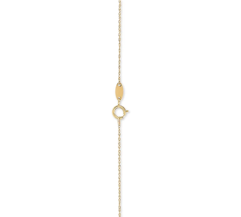 Enamel Evil-Eye 18" Pendant Necklace in 10k Gold