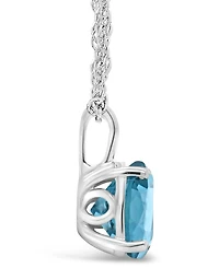 Garnet (2-1/3 ct. t.w.) Pendant Necklace Sterling Silver. Also Available London Blue Topaz (2-3/8