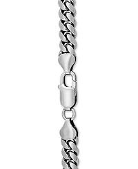 Cuban Link 24" Chain Necklace in Sterling Silver