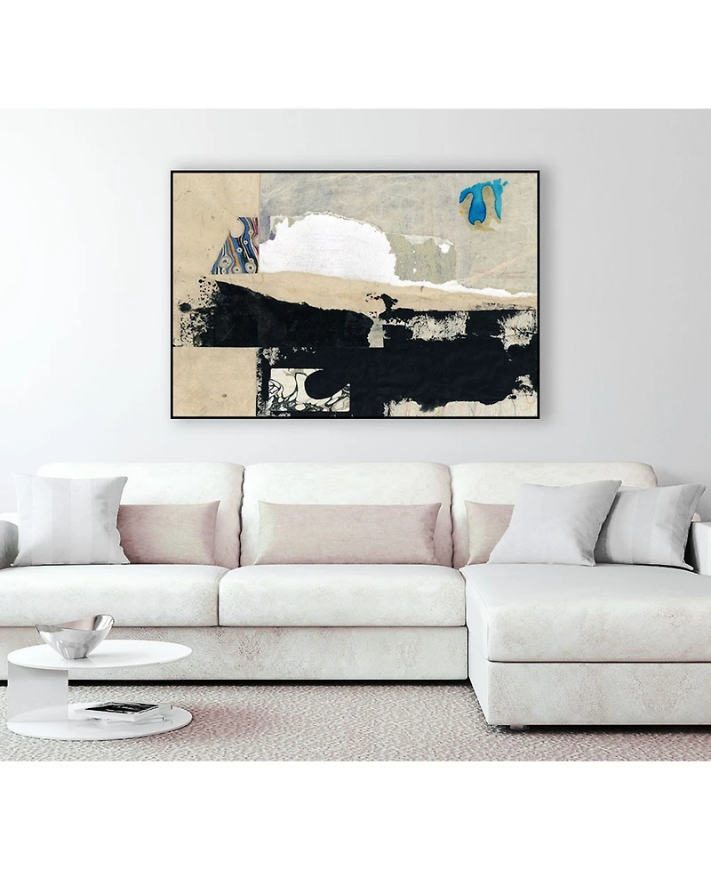 Giant Art 14" x 11" Modern Collage Vi Art Block Framed Canvas