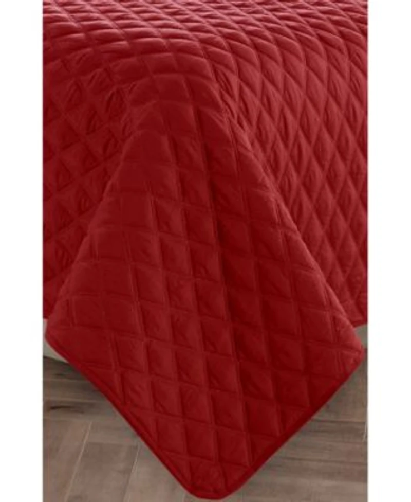 Elegant Comfort Luxury Diamond Design Quilted Coverlet Sets