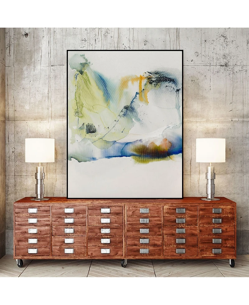 Giant Art 14" x 11" Abstract Terrain I Art Block Framed Canvas