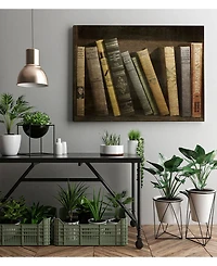 Giant Art 14" x 11" Vintage Like Book Collection Ii Museum Mounted Canvas Print