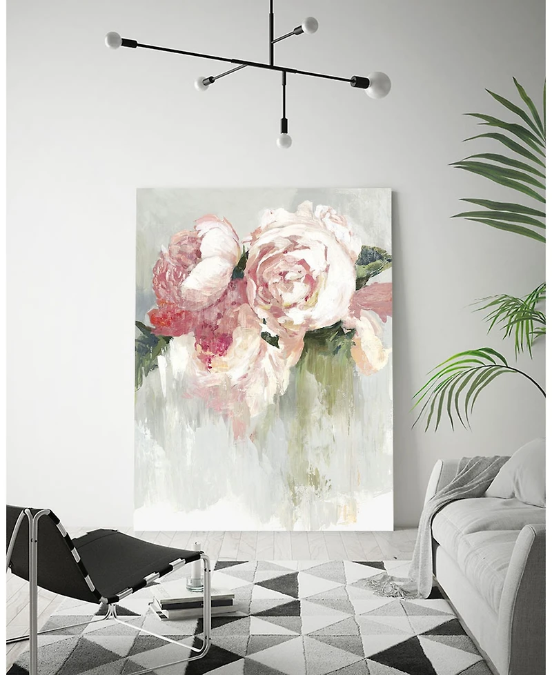 Giant Art 40" x 30" Peonies Museum Mounted Canvas Print