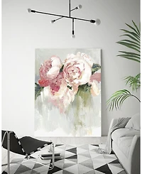 Giant Art 40" x 30" Peonies Museum Mounted Canvas Print