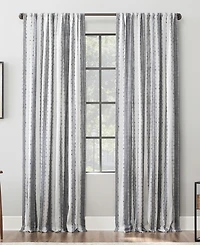Slub Texture Stripe Cotton Curtain