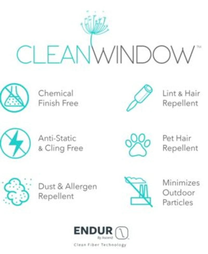 Clean Window Waffle Texture Anti Dust Curtain Collection