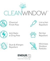 Clean Window Waffle Texture Anti Dust Curtain Collection