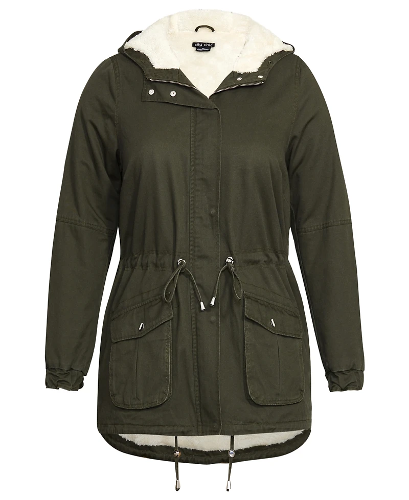 City Chic Women's Explorer Parker Jacket