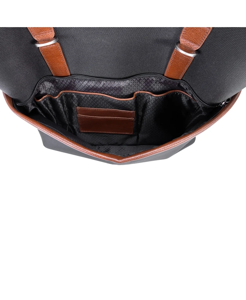 Mcklein Element 17" Nylon Flap-Over Laptop Tablet Backpack