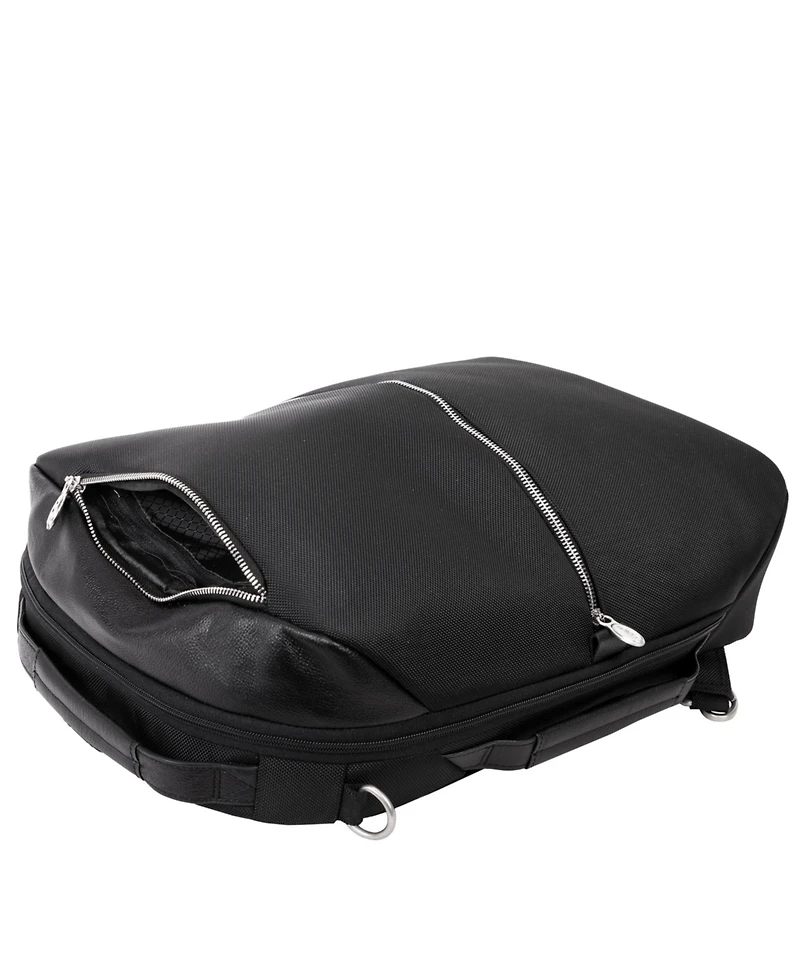 Mcklein East Side 17" Nylon 2-In-1 Laptop Tablet Convertible Travel Backpack Cross-Body