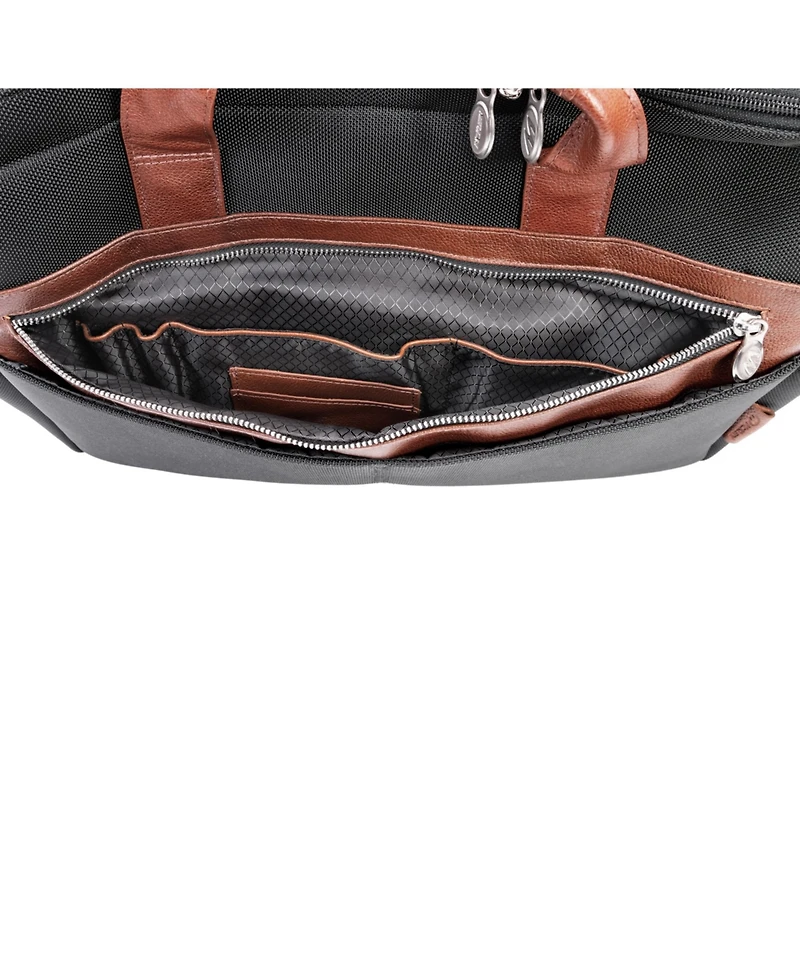 Mcklein Southport 17" Nylon Dual-Compartment Laptop Tablet Briefcase