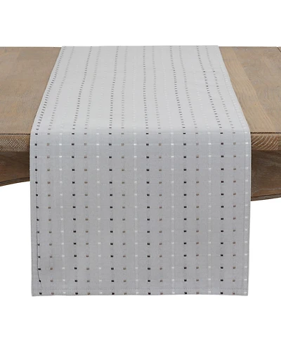 Saro Lifestyle Square Stitched Runner 16"x72"
