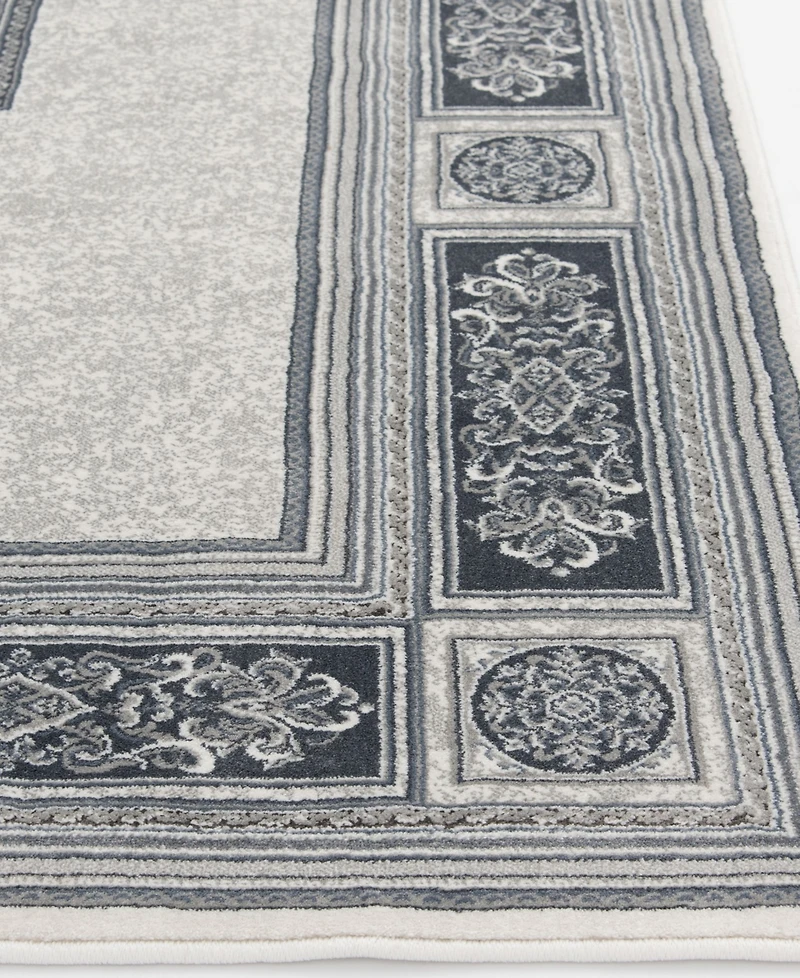 Closeout! Km Home Sanford Milan 2831OF46MA Gray 3'3" x 5'3" Area Rug