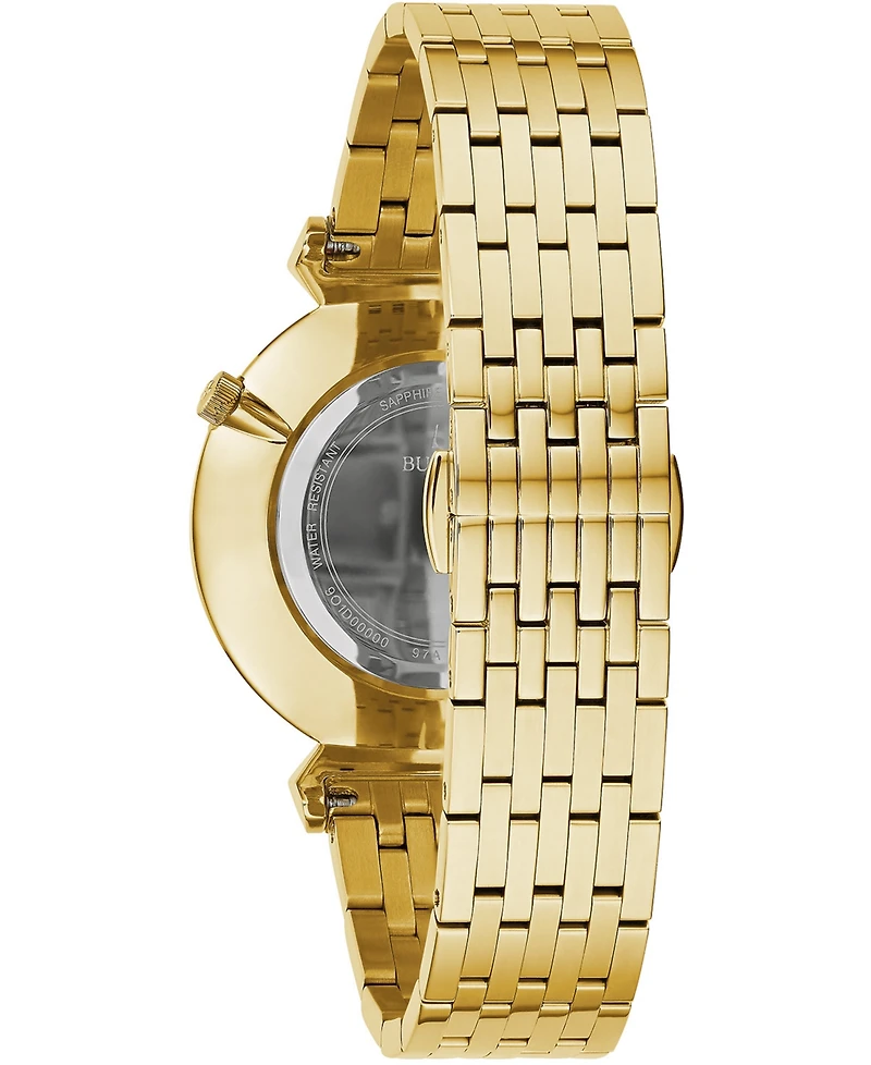 Bulova Men's Regatta Gold-Tone Stainless Steel Bracelet Watch 38mm