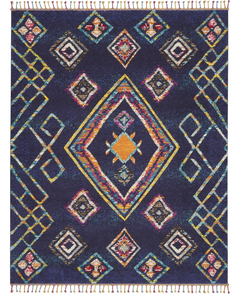 Closeout! Nourison Home Mecca MEC02 Navy 7'10" x 10'6" Area Rug