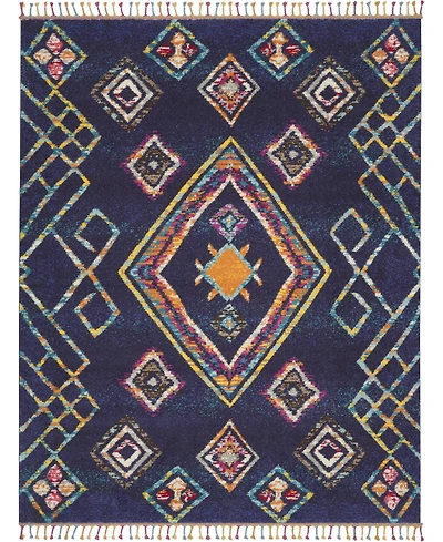 Closeout! Nourison Home Mecca MEC02 Navy 7'10" x 10'6" Area Rug
