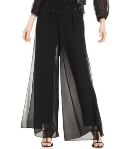 Alex Evenings Wide Leg Chiffon Pants Ps Xxl