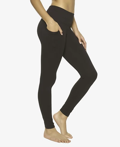 Felina Essentials Soft Suede Mid-Rise Legging