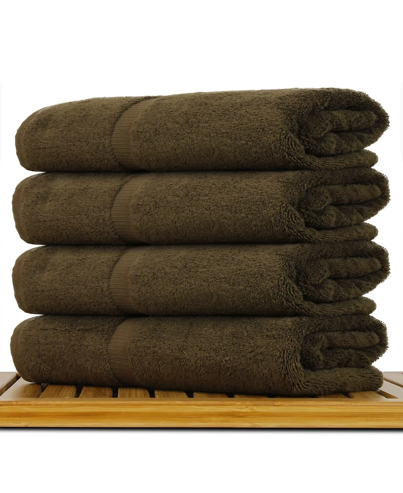 Bc Bare Cotton Luxury Hotel Spa Towel Turkish Cotton Bath Towels, Set of 4