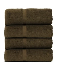 Bc Bare Cotton Luxury Hotel Spa Towel Turkish Cotton Bath Towels, Set of 4