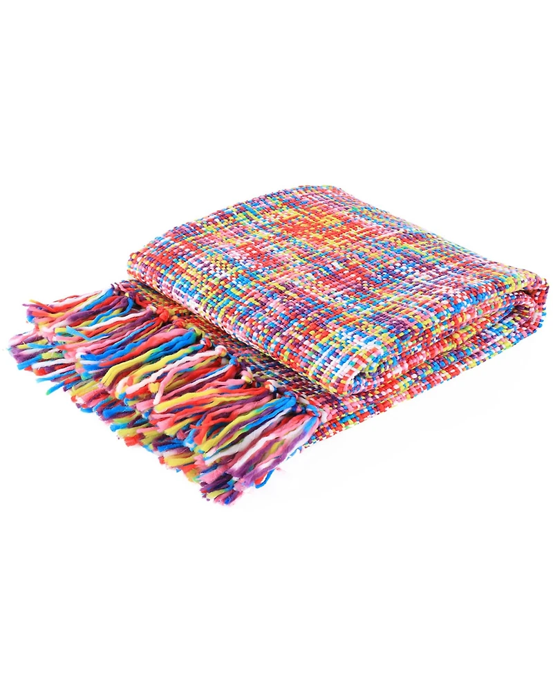 Battilo Tropical Style Rainbow Throw, 50" x 60"