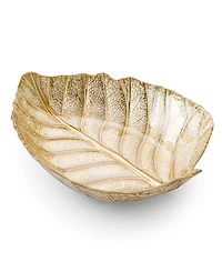 Classic Touch gold tone Leaf Shaped Dish
