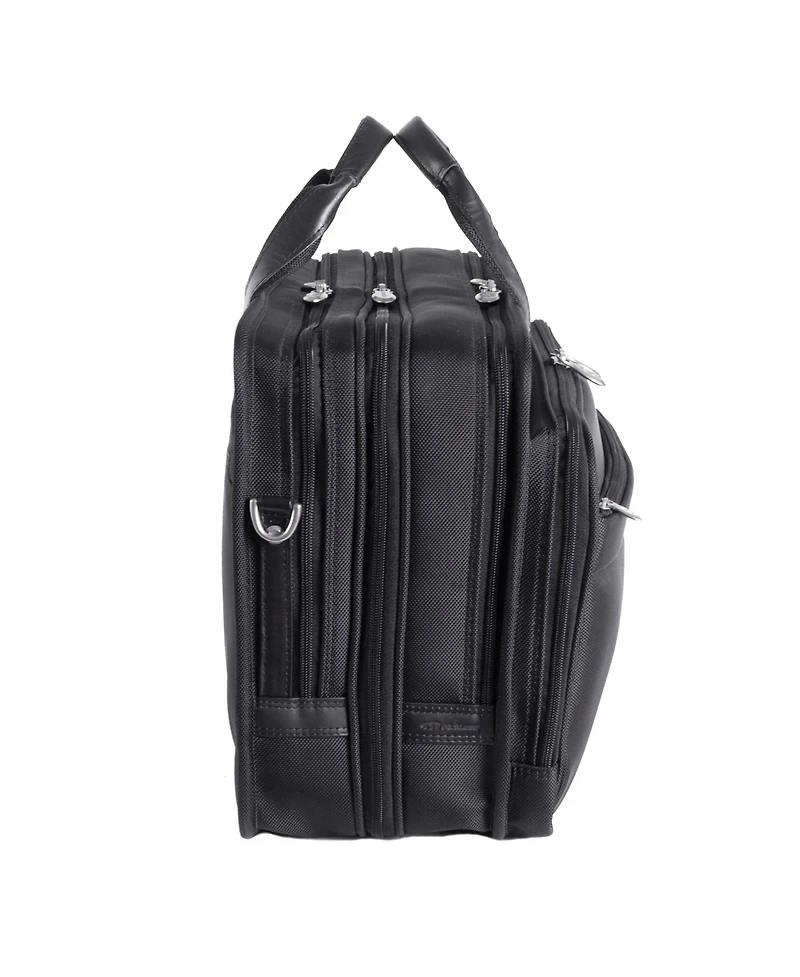 McKlein Walton, 17" Expandable Double Compartment Laptop Briefcase