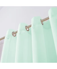 Dainty Home Malibu Linen Look Sheer Grommet Window Panel, 110" x 84"