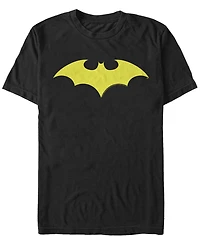 Fifth Sun Dc Men's Batman Classic Yellow Bat Logo Short Sleeve T-Shirt
