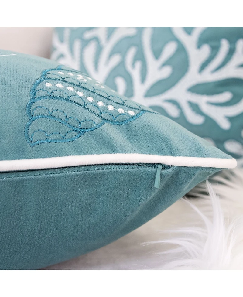 Homey Cozy Seashell Decorative Pillow, 20" x 20"