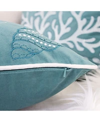 Homey Cozy Seashell Decorative Pillow, 20" x 20"