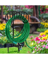 Sorbus Liberty Garden Manger Style Metal Garden Hose Stand