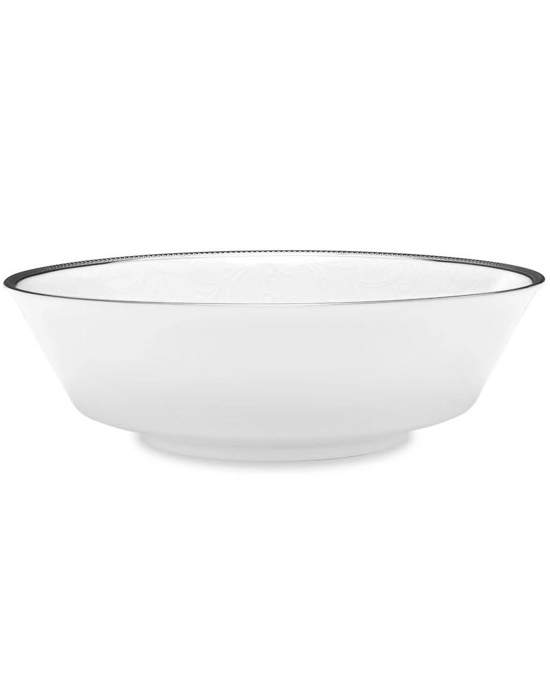 Noritake Regina Platinum Large Round Vegetable (Salad Bowl), 40 Oz.