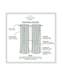 Exclusive Home Biscayne Indoor/Outdoor Grommet Top Curtain Panel Pair