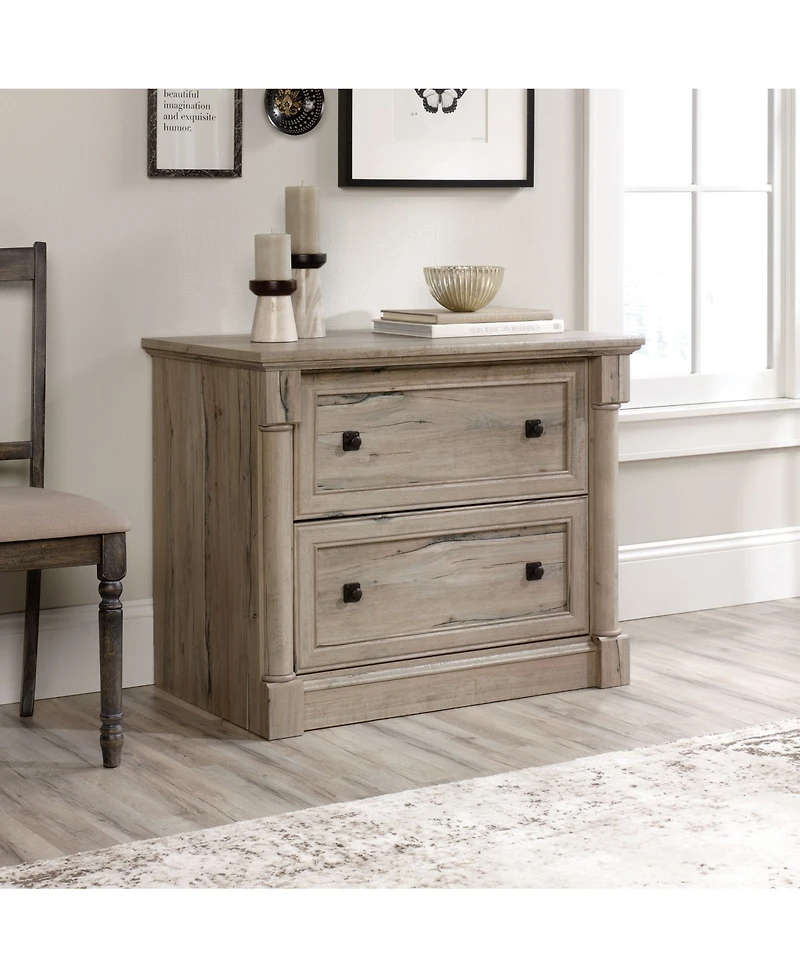 Sauder Palladia File Cabinet, Split Oak finish
