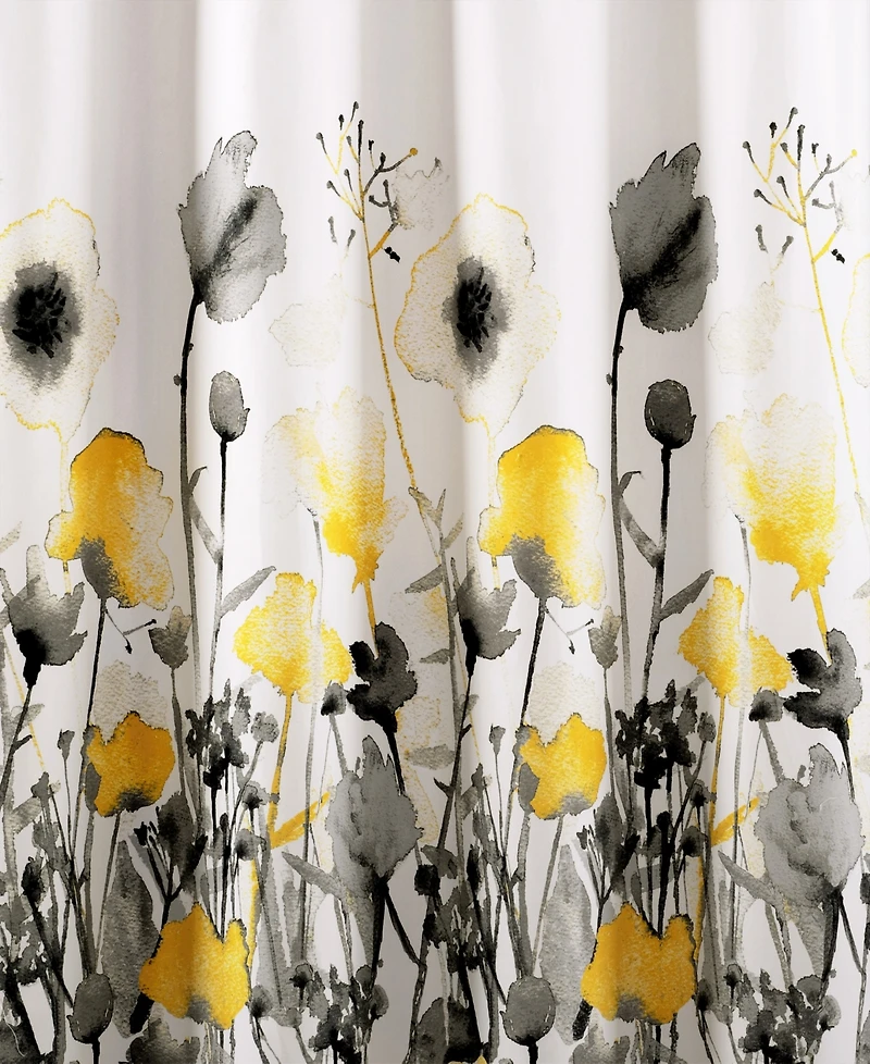 Lush Decor Zuri Flora Shower Curtain, 72" x 72"