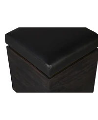 Union Home Solid Wood Storage Ottoman