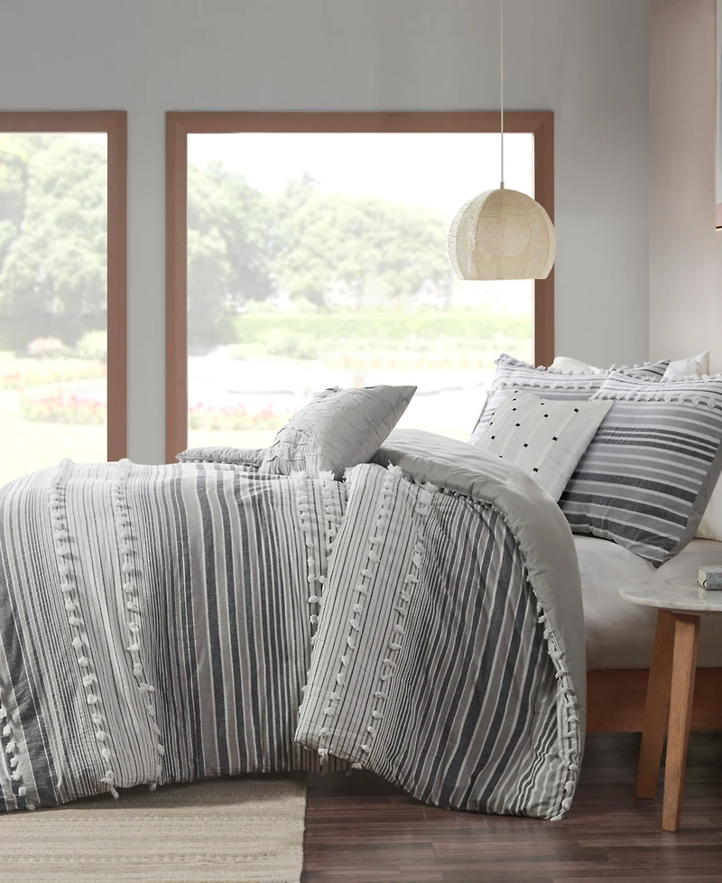 Urban Habitat Calum Jacquard 5-Pc. Duvet Cover Set, Full/Queen