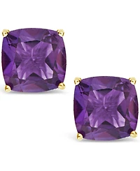 Garnet (3 ct. t.w.) Stud Earrings 14K Yellow Gold. Also Available Peridot, Amethyst and Citrine