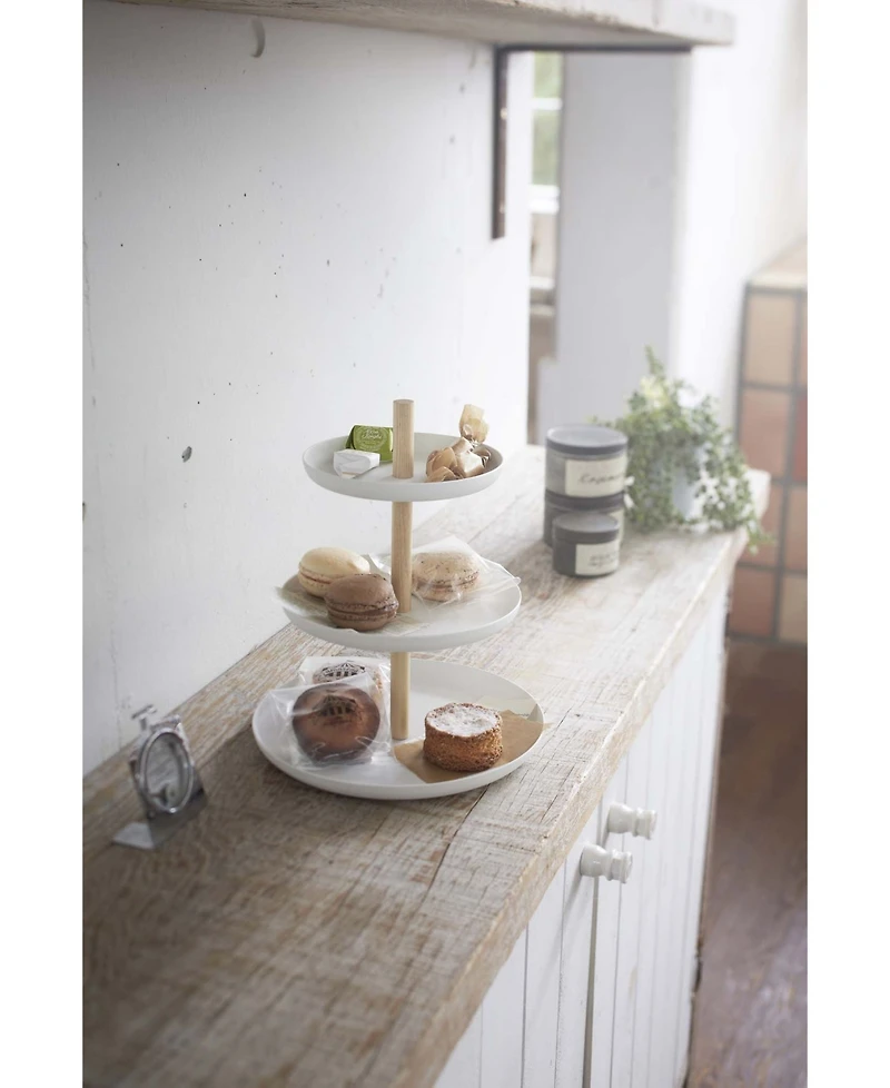 Yamazaki Home Tosca 3-Tier Dessert Stand