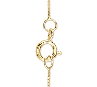 Sirena Diamond Bezel Solitaire 18" Pendant Necklace (1/10 ct. t.w.) in 14k White or Yellow Gold